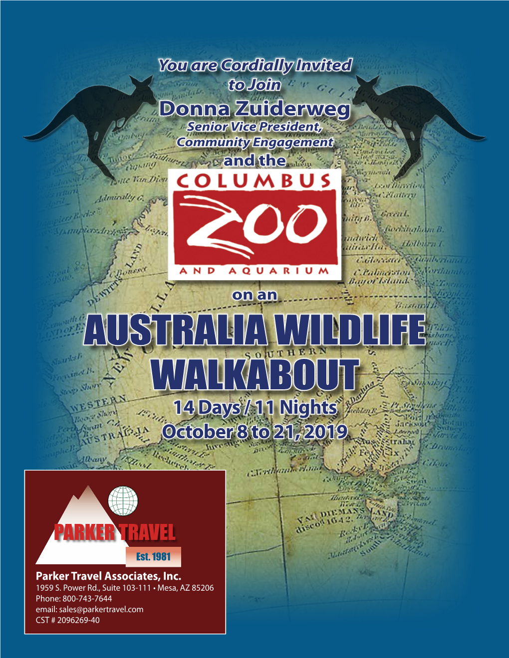 AUSTRALIA WILDLIFE WALKABOUT 14 Days / 11 Nights October 8 to 21, 2019