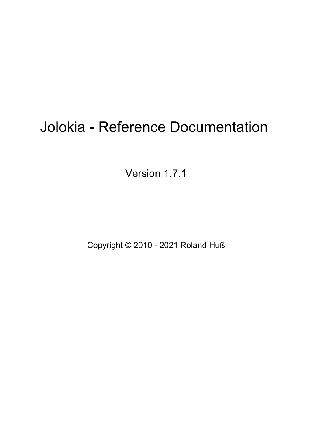 Reference Documentation
