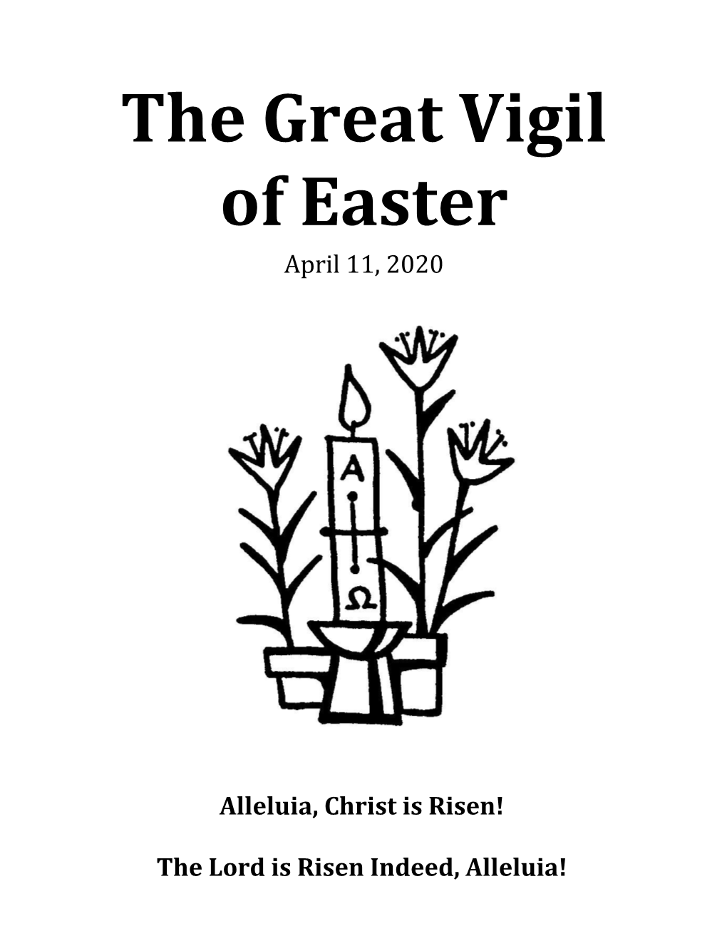 The Great Vigil of Easter