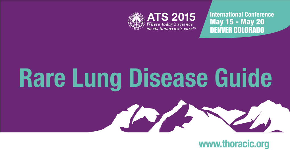 Rare Lung Disease Guide