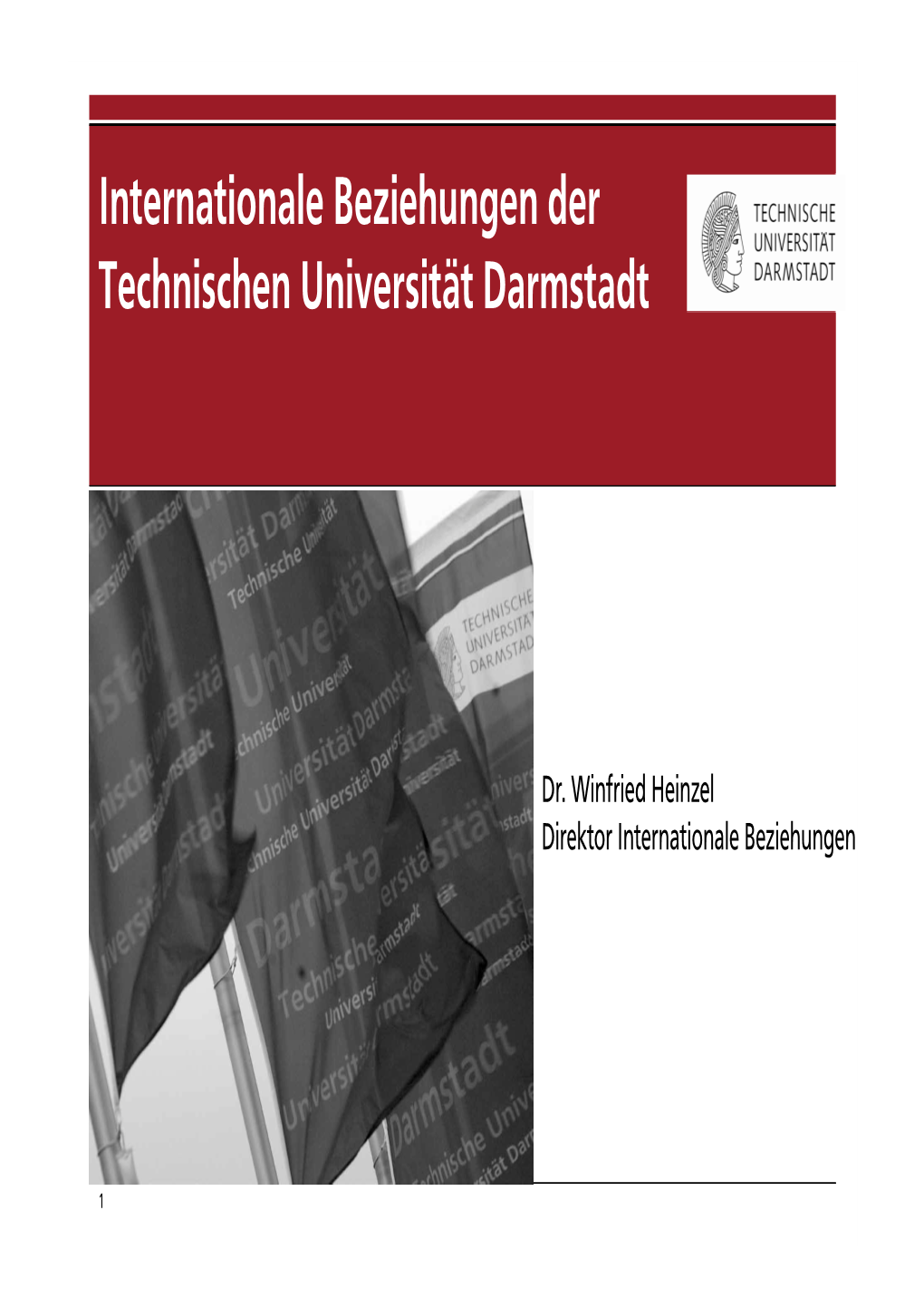 Internationale Beziehungen Der Technischen Universität Darmstadt