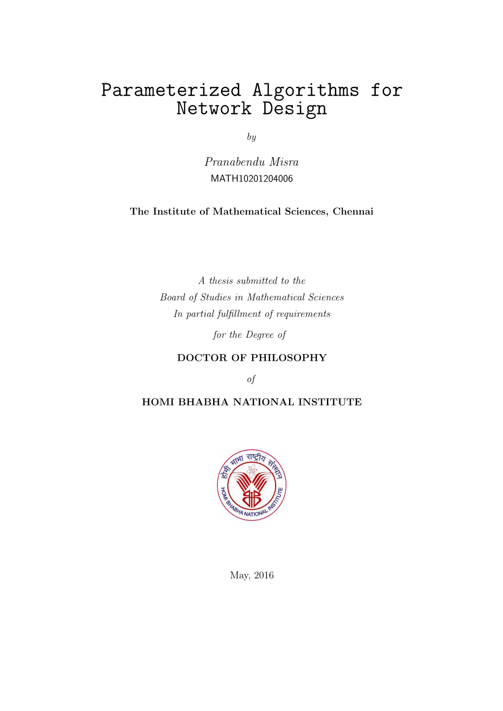 Parameterized Algorithms for Network Design