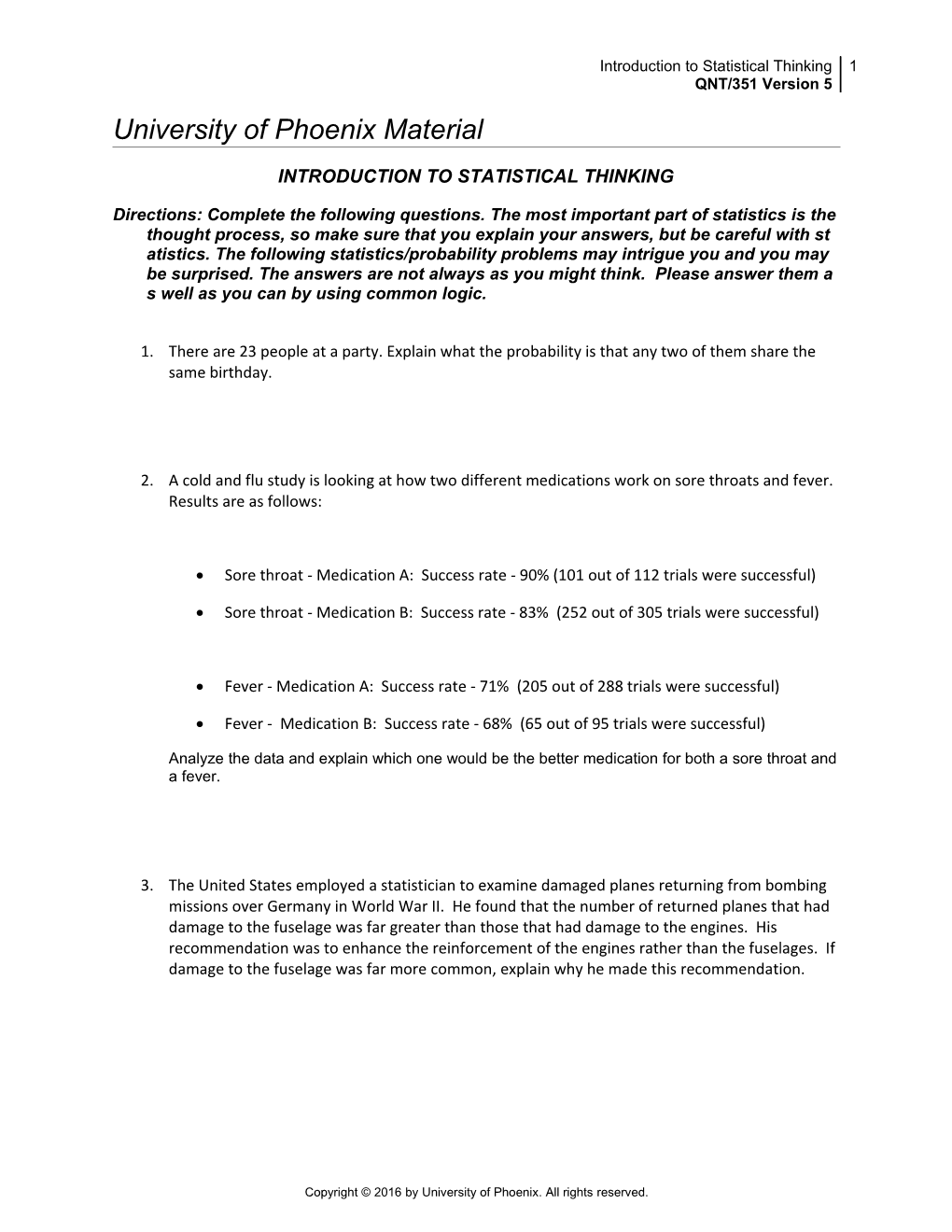 Introduction to Statistical Thinking