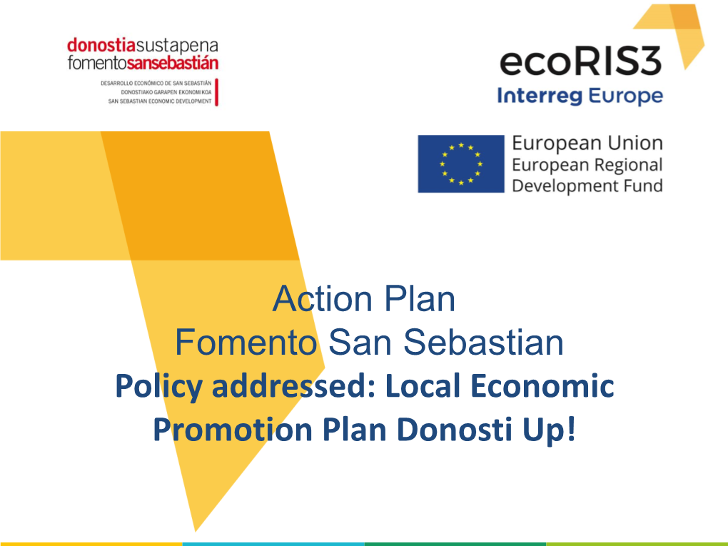 Local Economic Promotion Plan Donosti Up! Inspiration From…