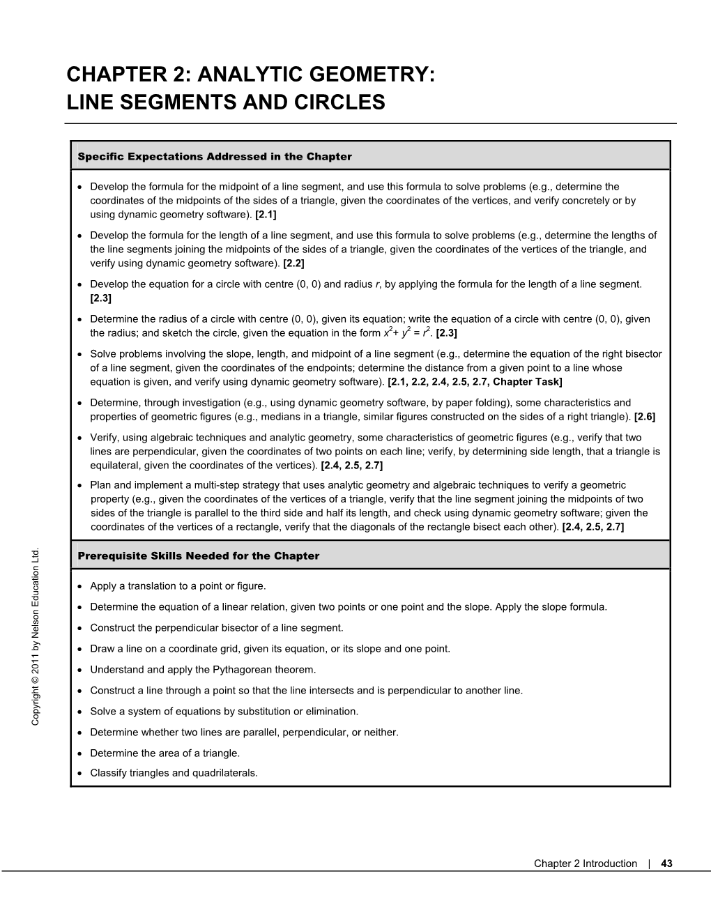 Analytic Geometry: Line Segments and Circles