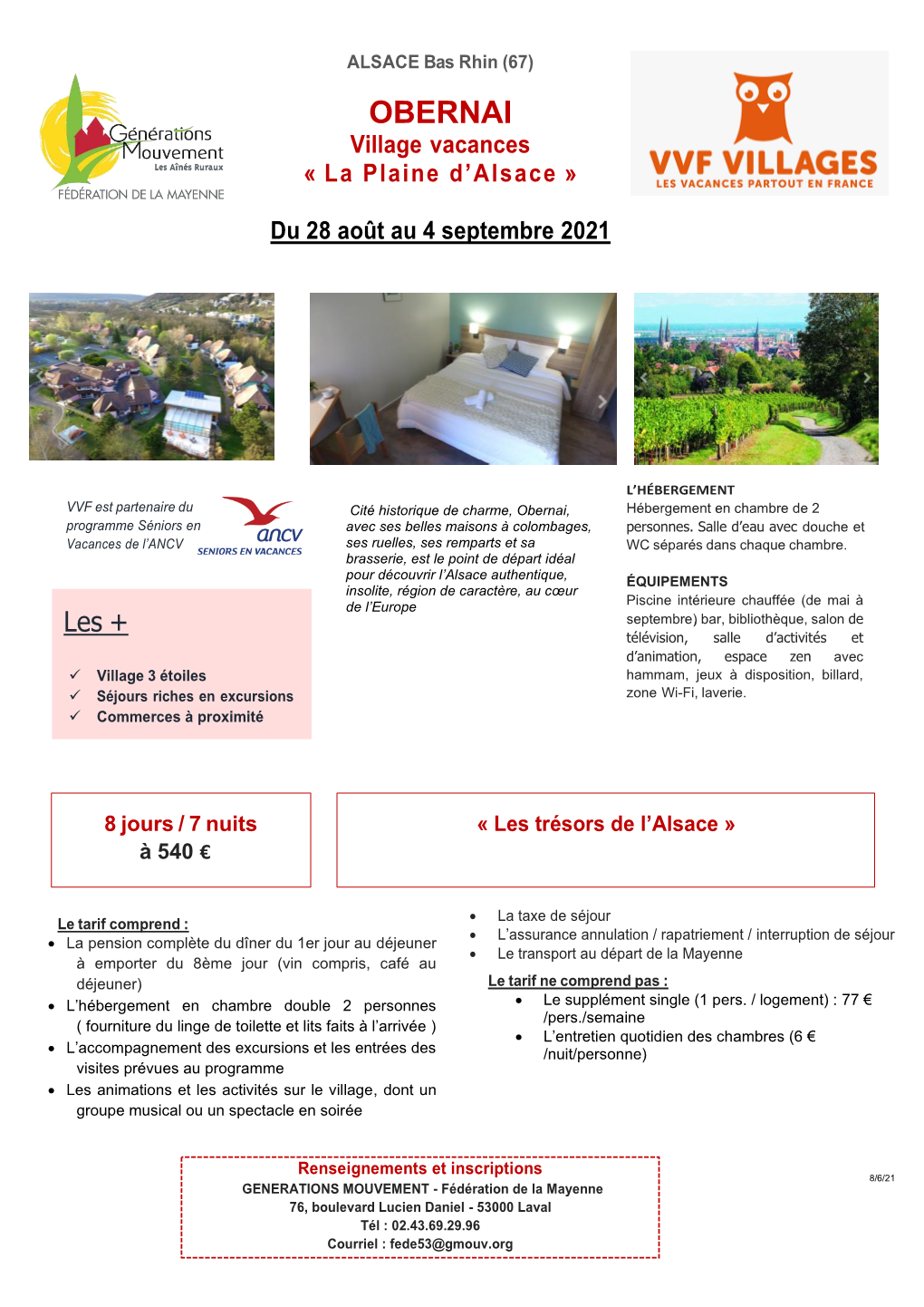OBERNAI Village Vacances « La Plaine D’Alsace »