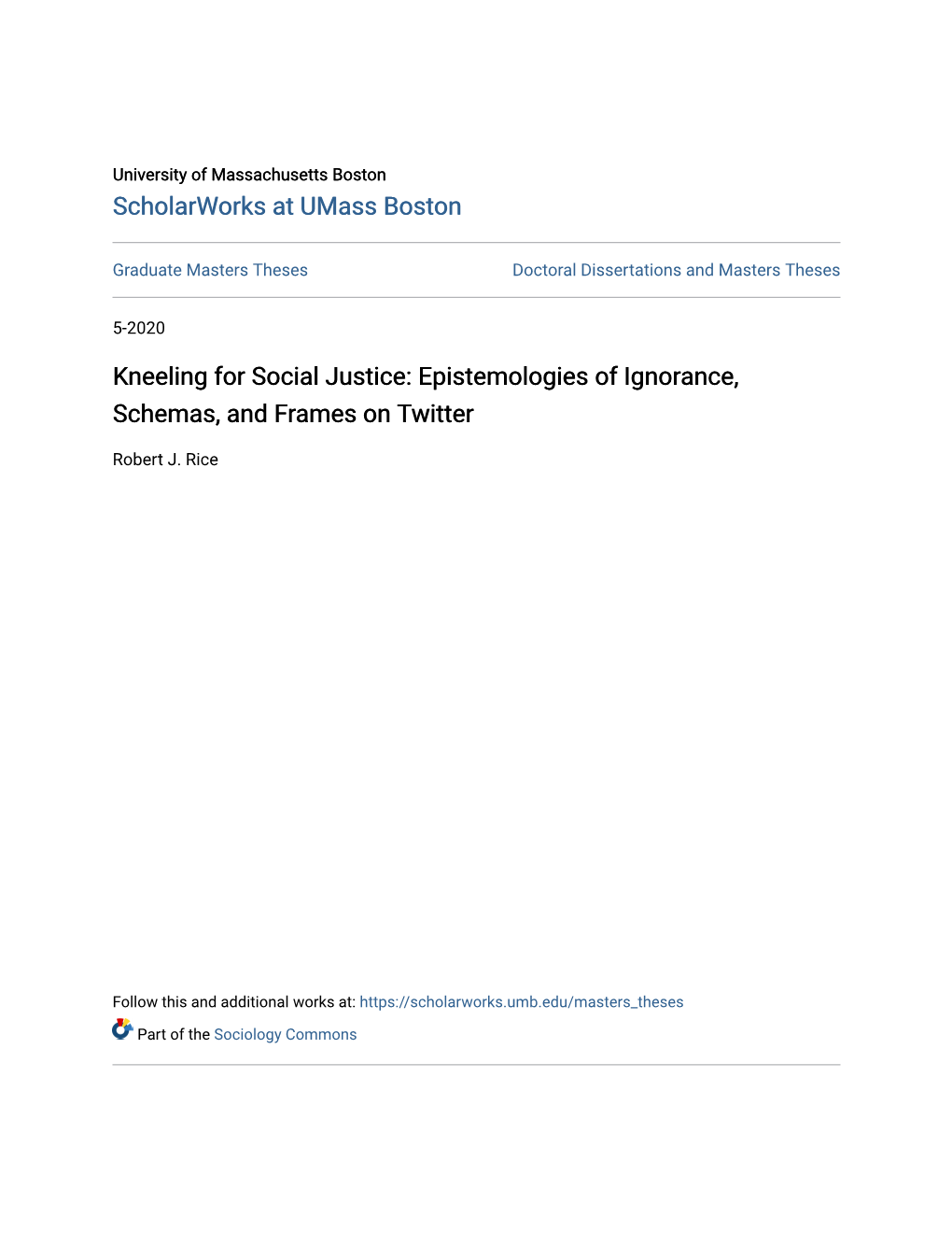 Kneeling for Social Justice: Epistemologies of Ignorance, Schemas, and Frames on Twitter