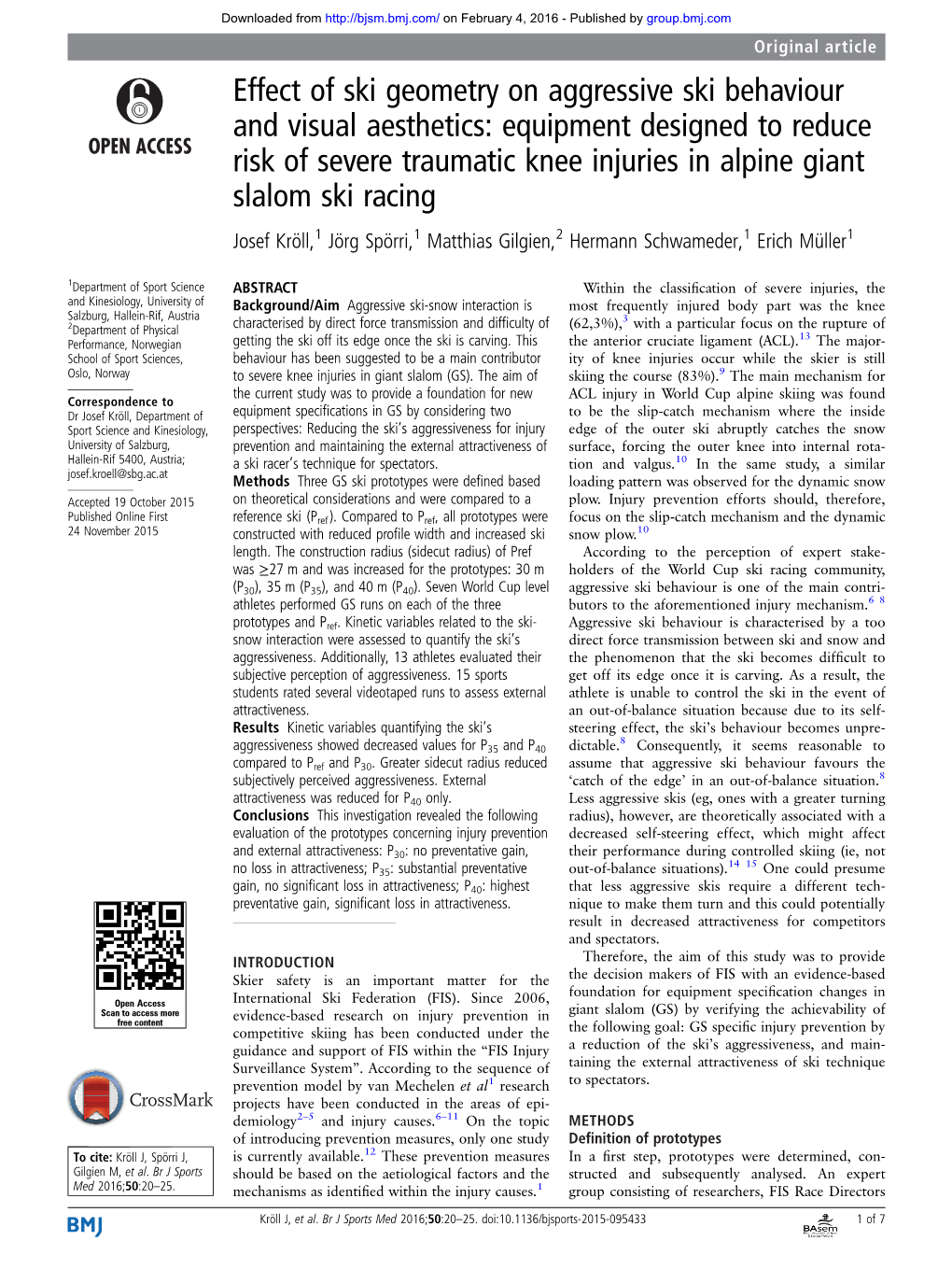 Effect of Ski Geometry on Aggressive Ski Behaviour and Visual Aesthetics