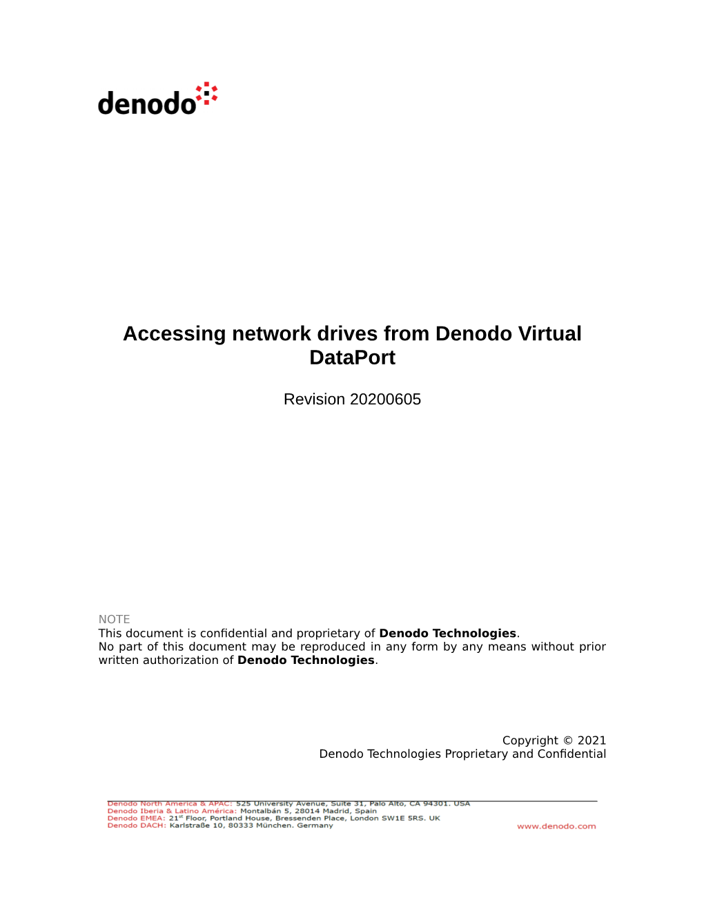 Accessing Network Drives from Denodo Virtual Dataport