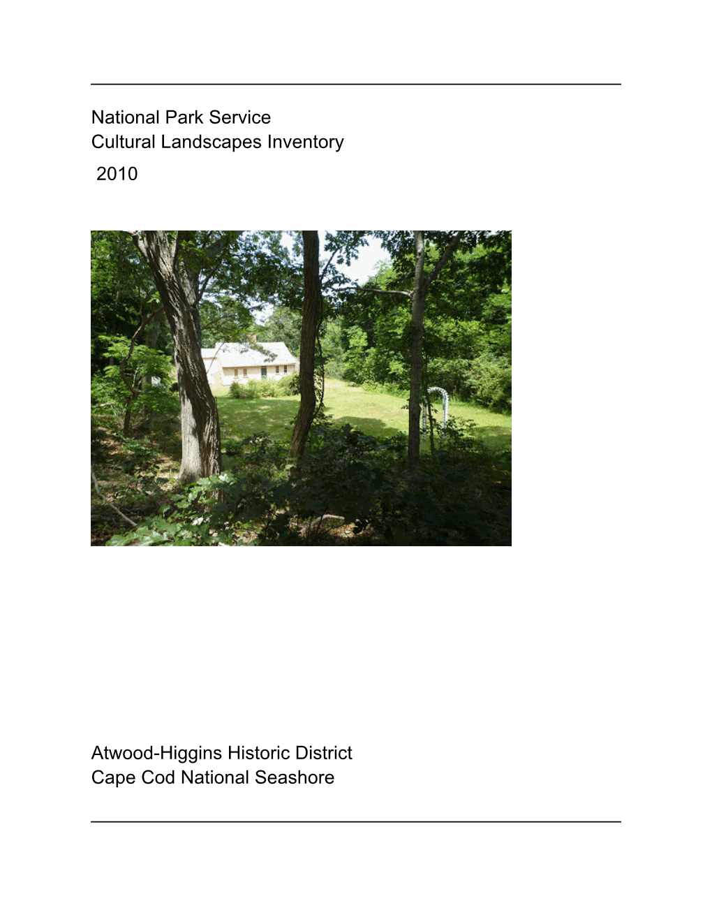 CACO Atwood-Higgins Historic District CLI Parkreport.Pdf