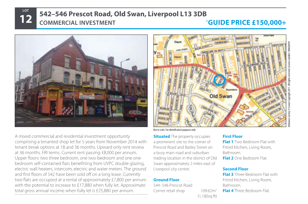 542–546 Prescot Road, Old Swan, Liverpool L13 3DB *GUIDE PRICE