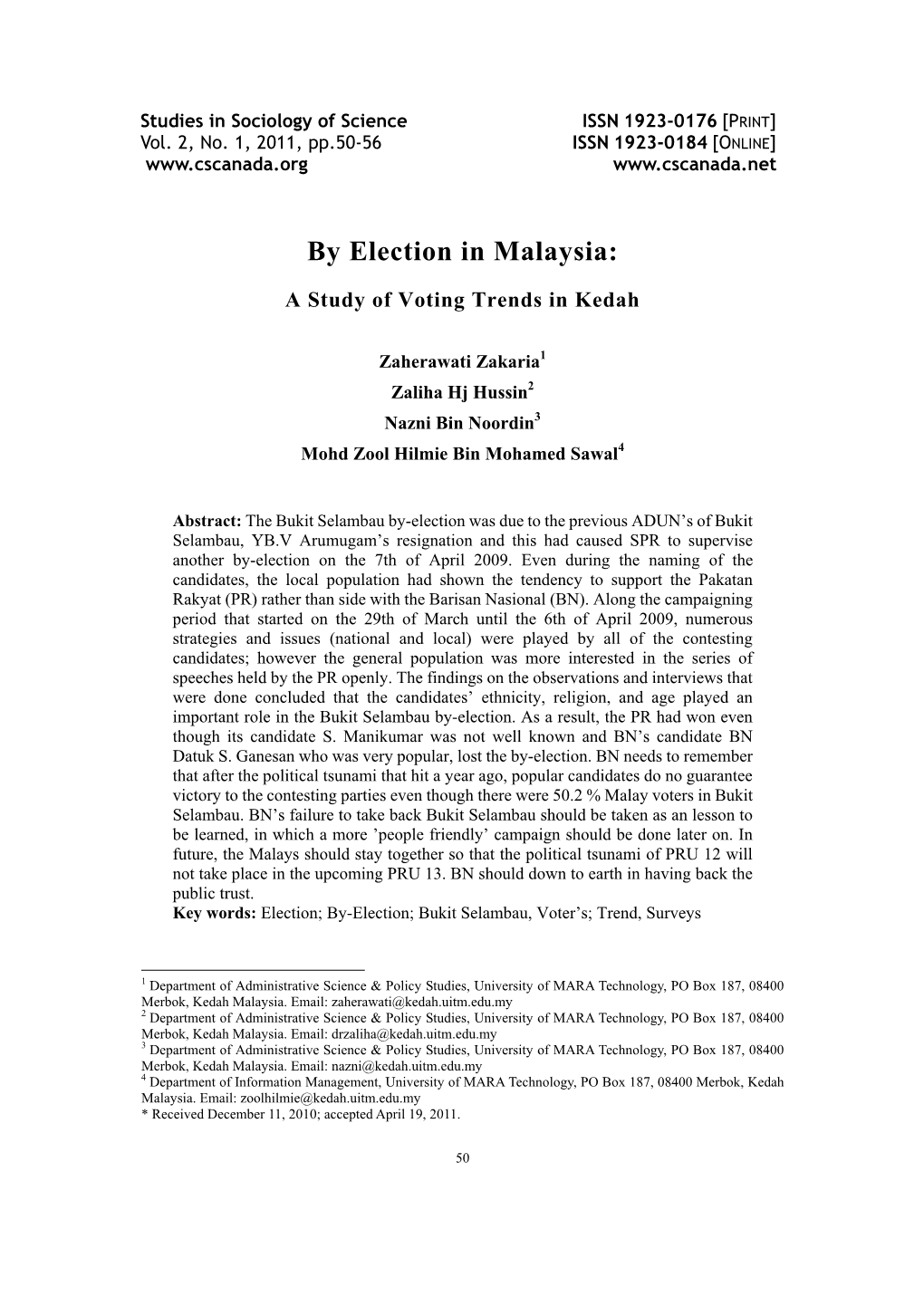 By Election in Malaysia