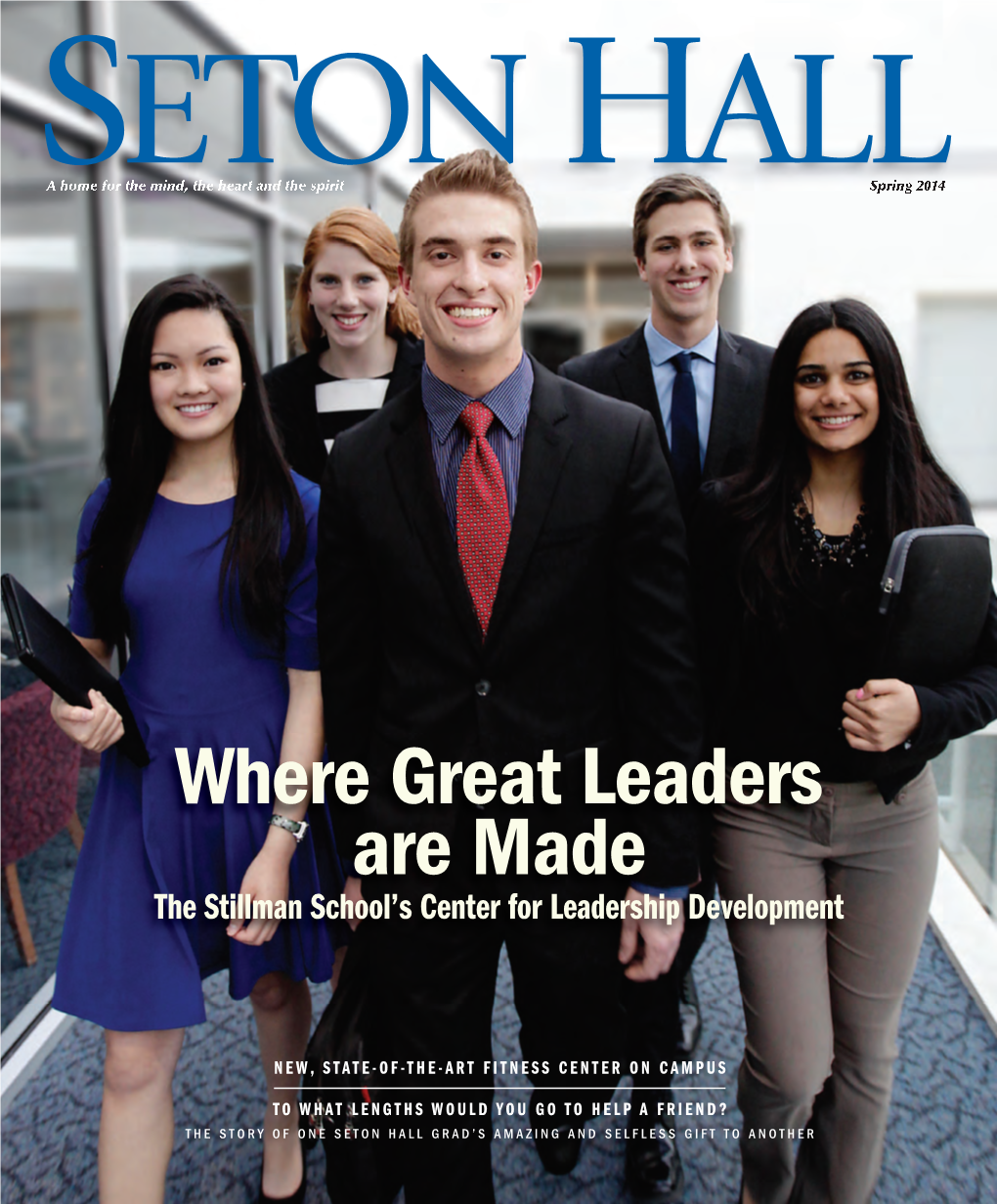 Seton Hall Magazine, Spring 2014