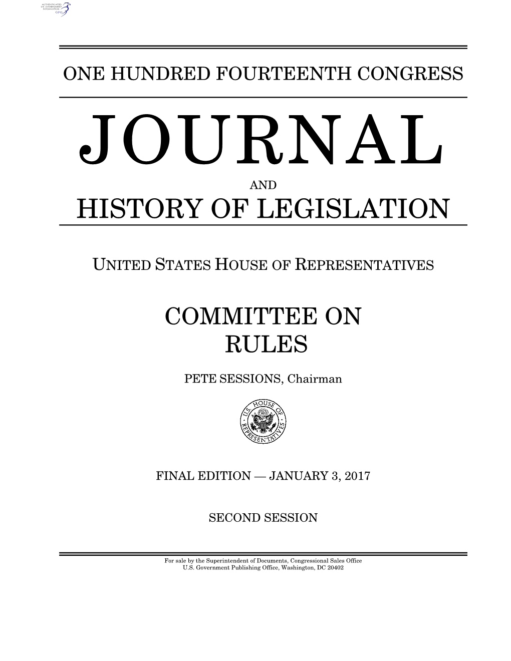 History of Legislation