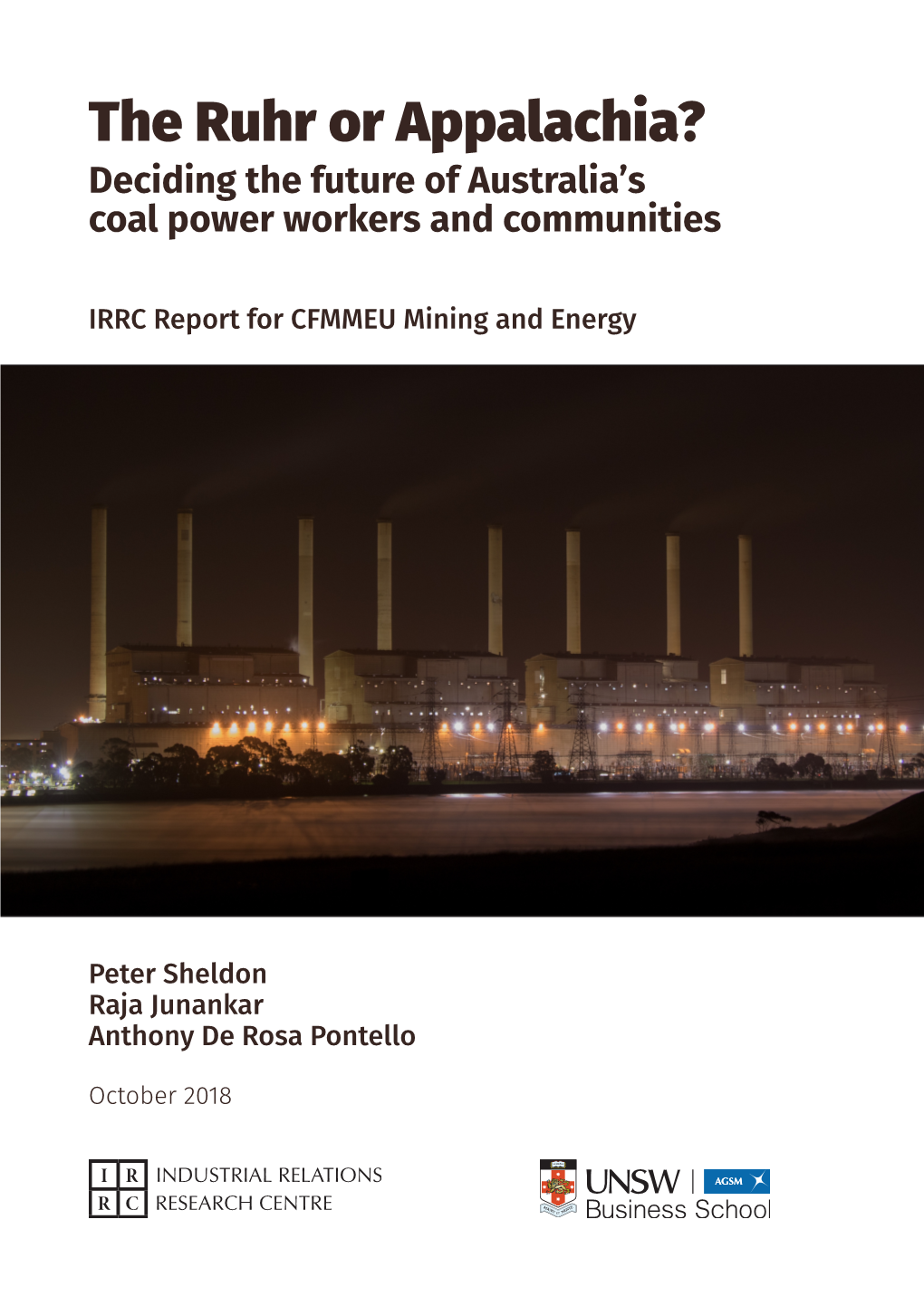 The Ruhr Or Appalachia? Deciding the Future of Australia's Coal Power