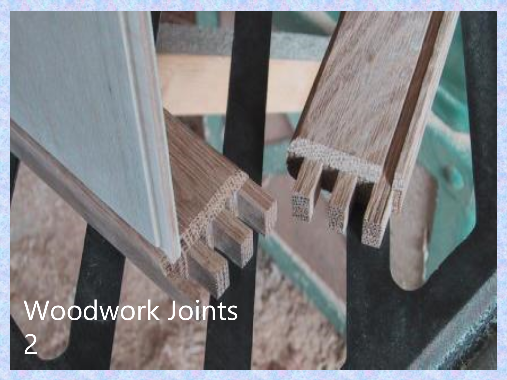 Woodwork Joints 2 Dowel Joint