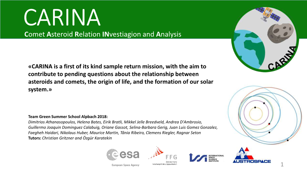 Comet Asteroid Relation Investiagion and Analysis