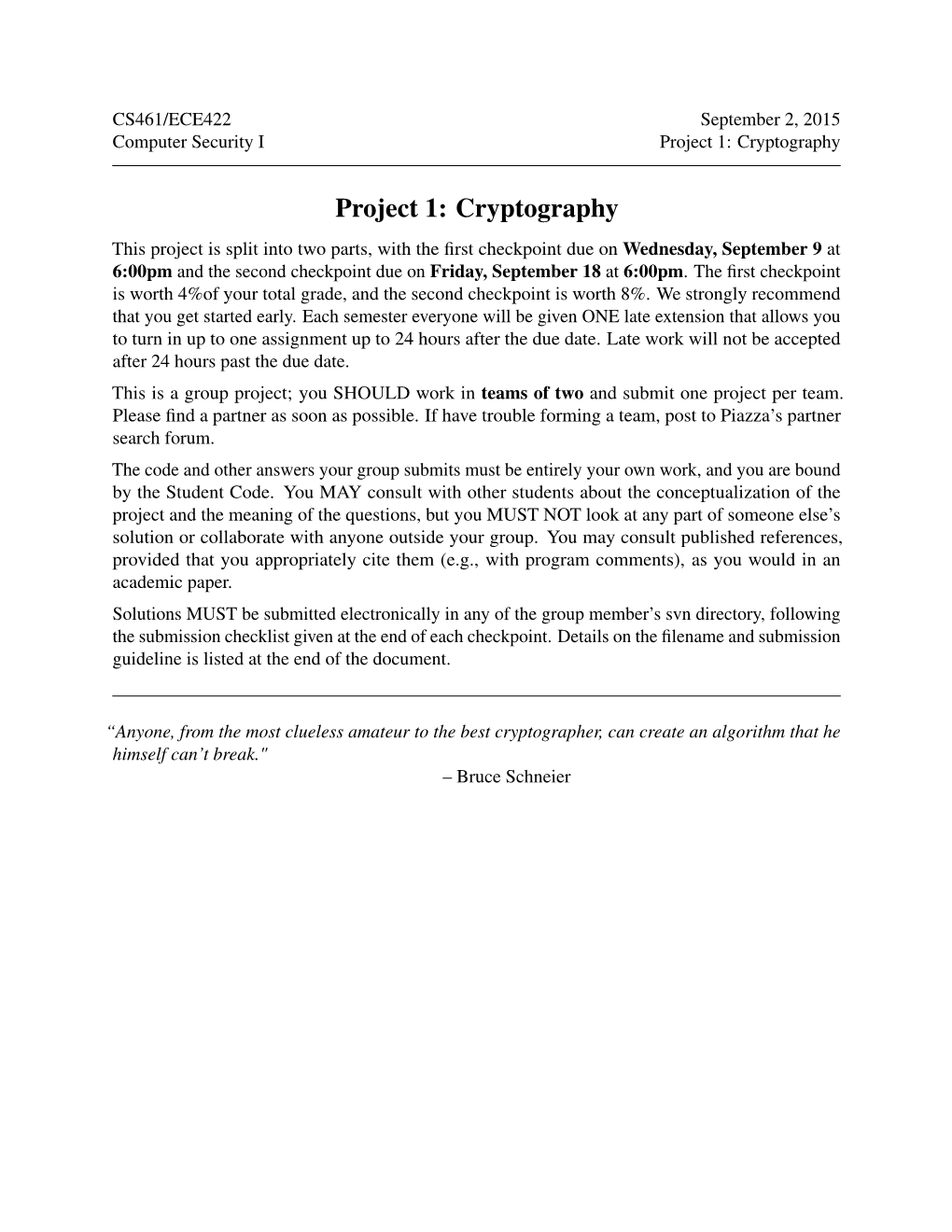 Cryptography