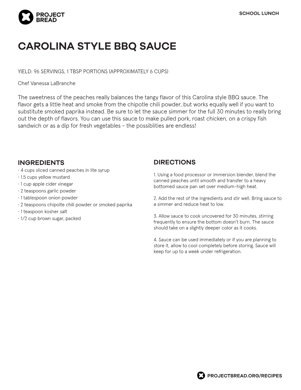 Carolina Style Bbq Sauce