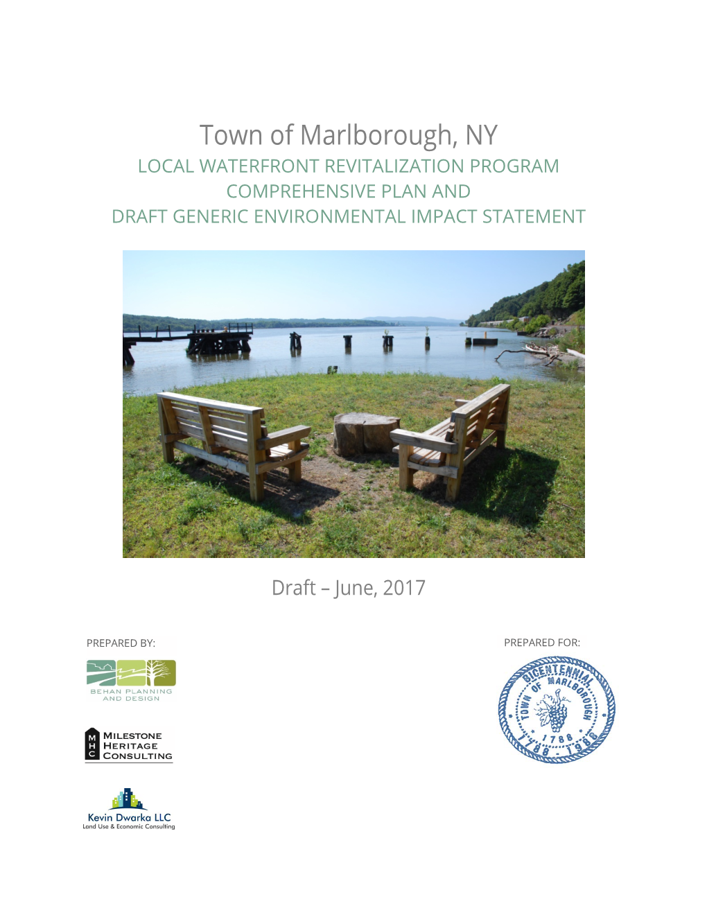 Town of Marlborough, NY LOCAL WATERFRONT REVITALIZATION PROGRAM COMPREHENSIVE PLAN and DRAFT GENERIC ENVIRONMENTAL IMPACT STATEMENT