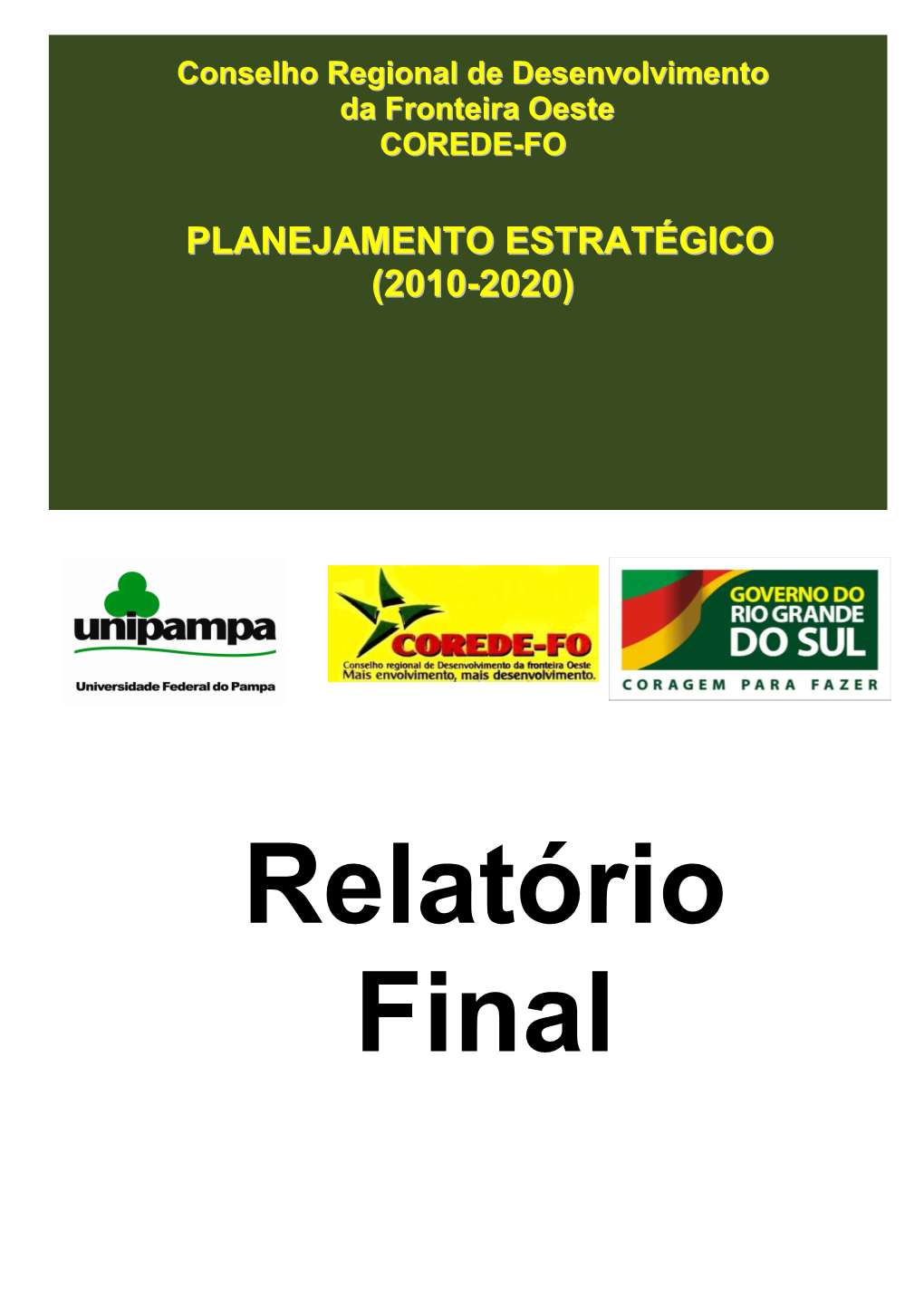 Planejamento Estratégico (2010-2020)