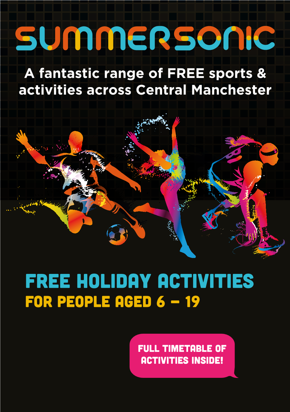 Free Holiday Activities for People Aged 6 - 19