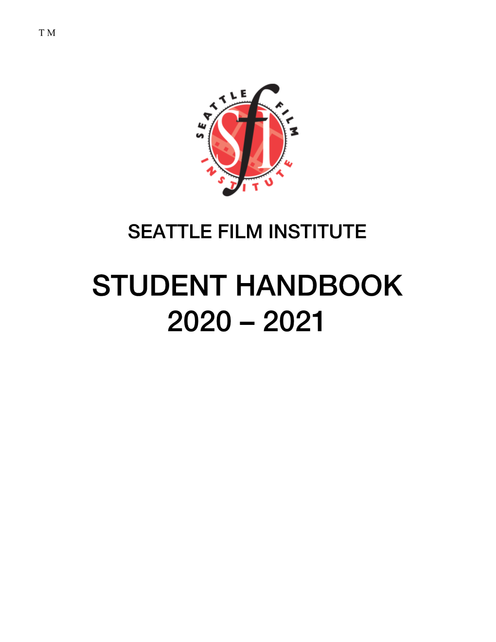 Student Handbook 2020 – 2021