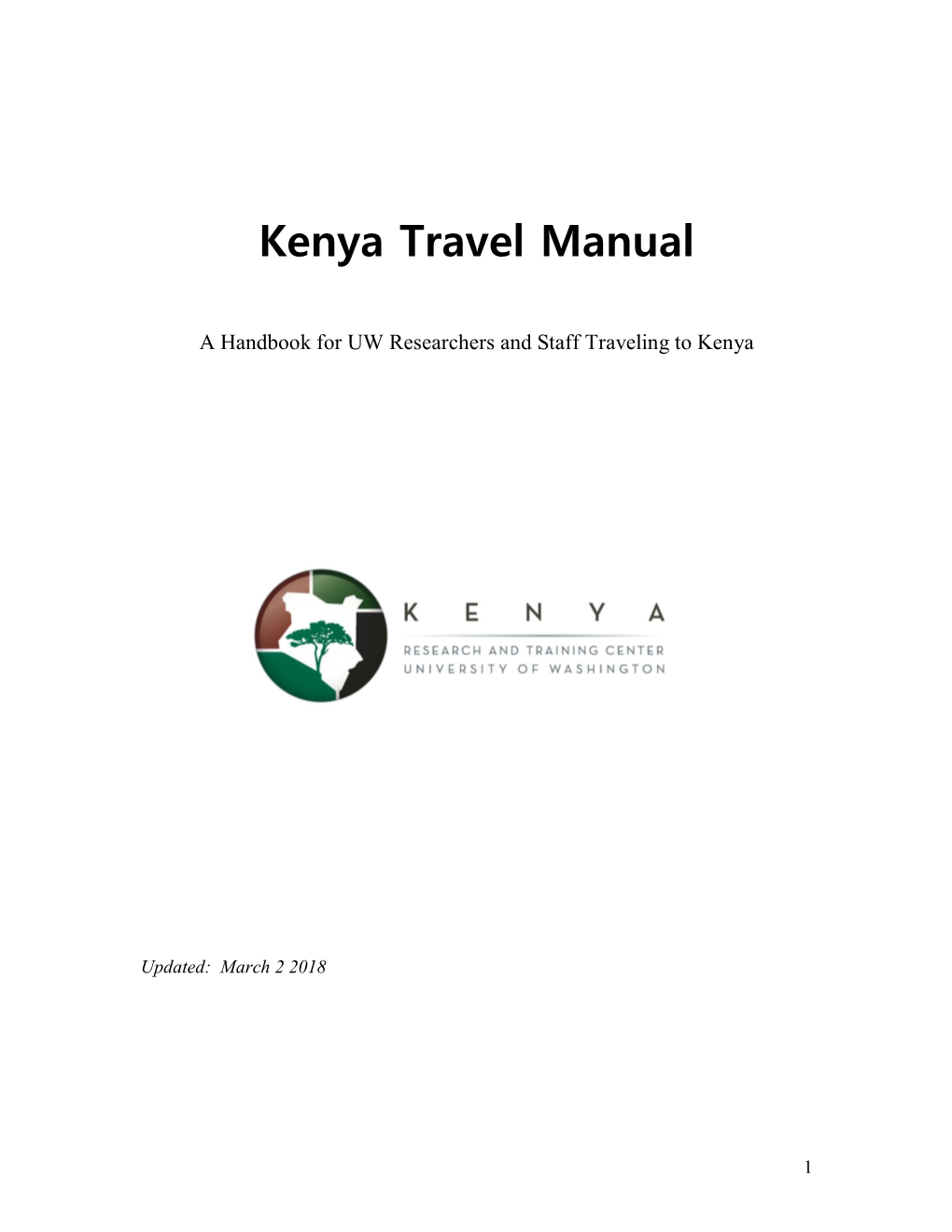 Kenya Travel Manual