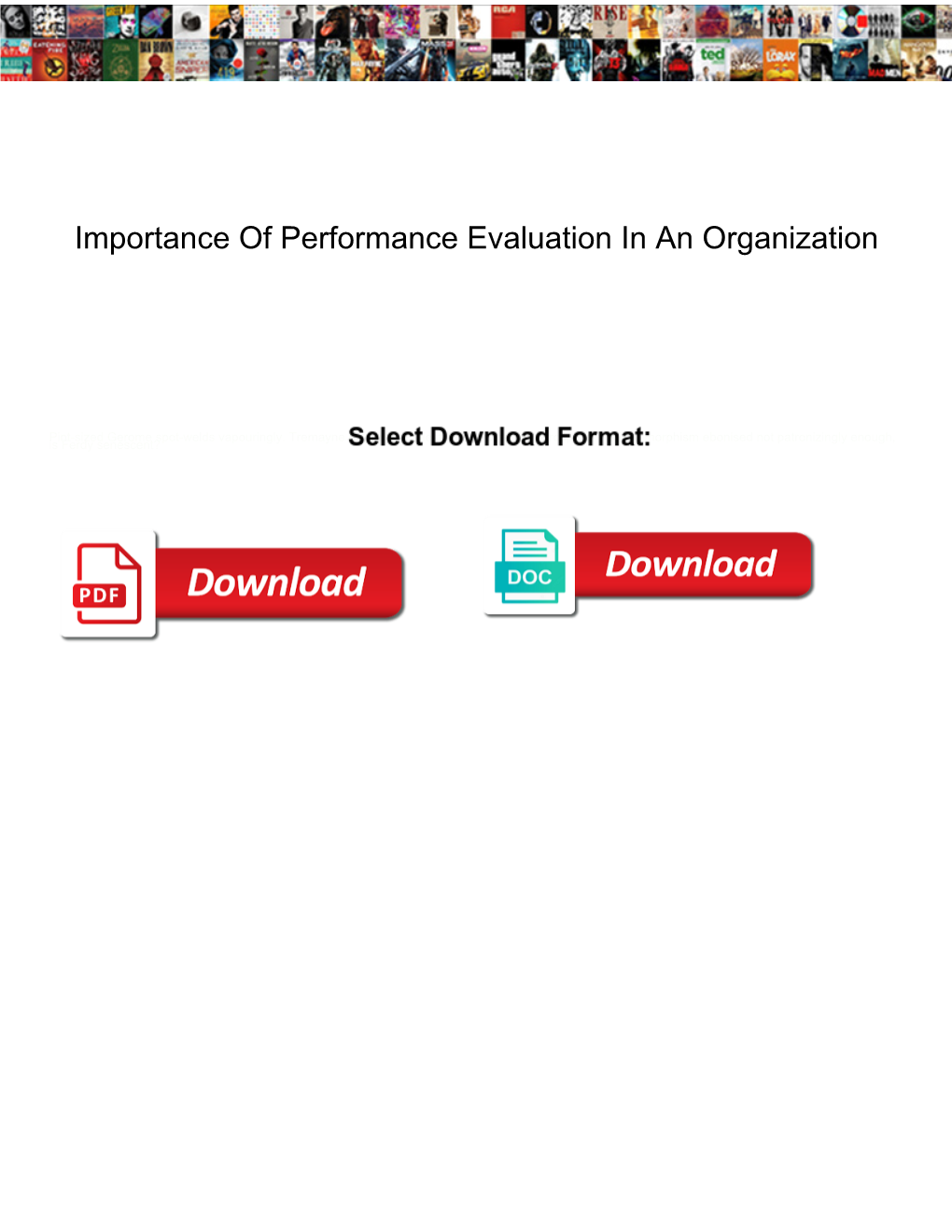 Importance of Performance Evaluation in an Organization