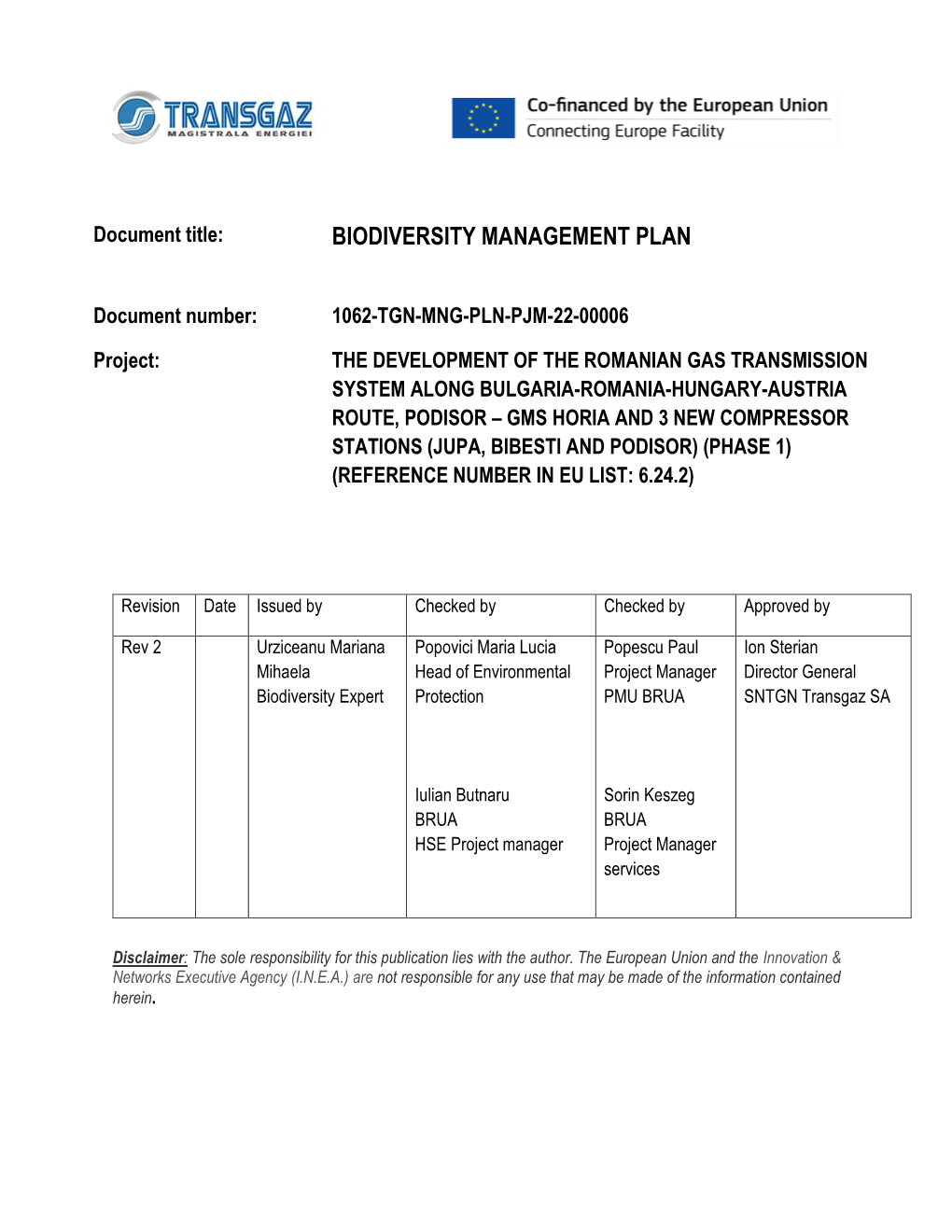 Biodiversity Management Plan