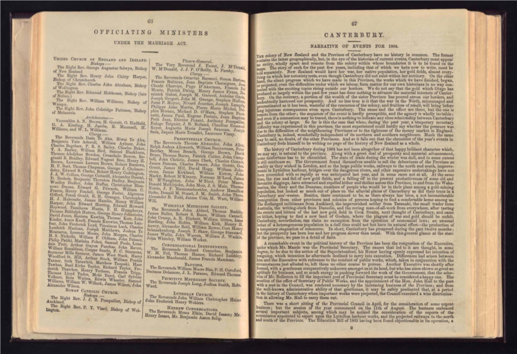 The Southern Provinces Almanac, Directory, Diary and Year-Book. 1865