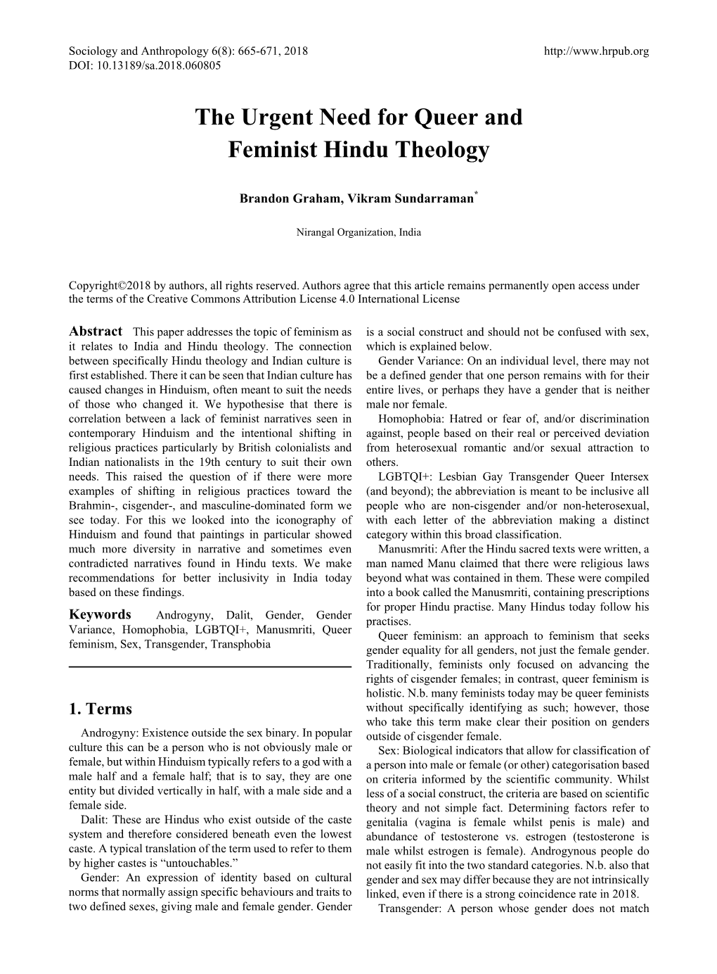 The Urgent Need for Queer and Feminist Hindu Theology