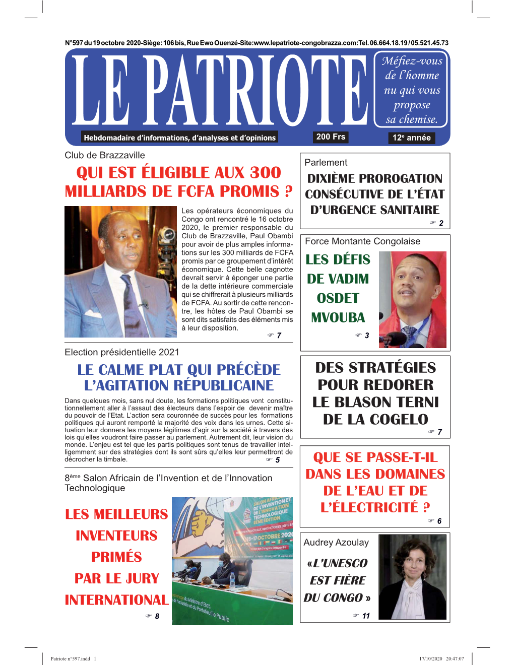 Patriote N°597.Indd