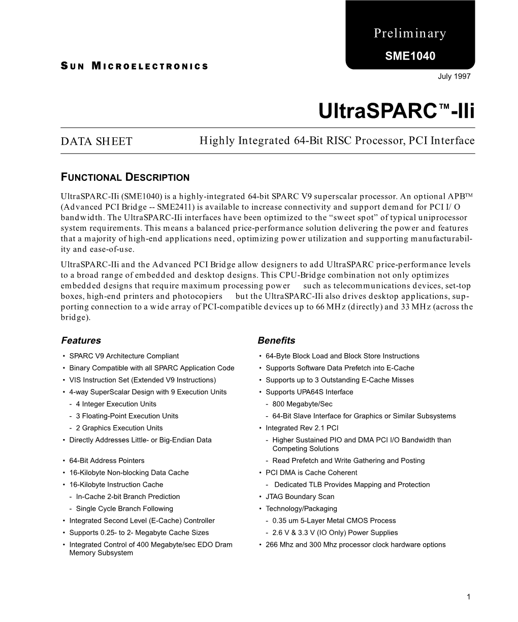 Ultrasparc™-Iii