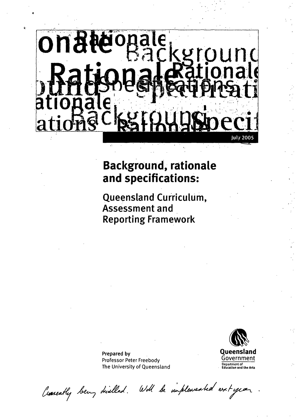 Queensland Curriculum, Assessment and Reporting Framework