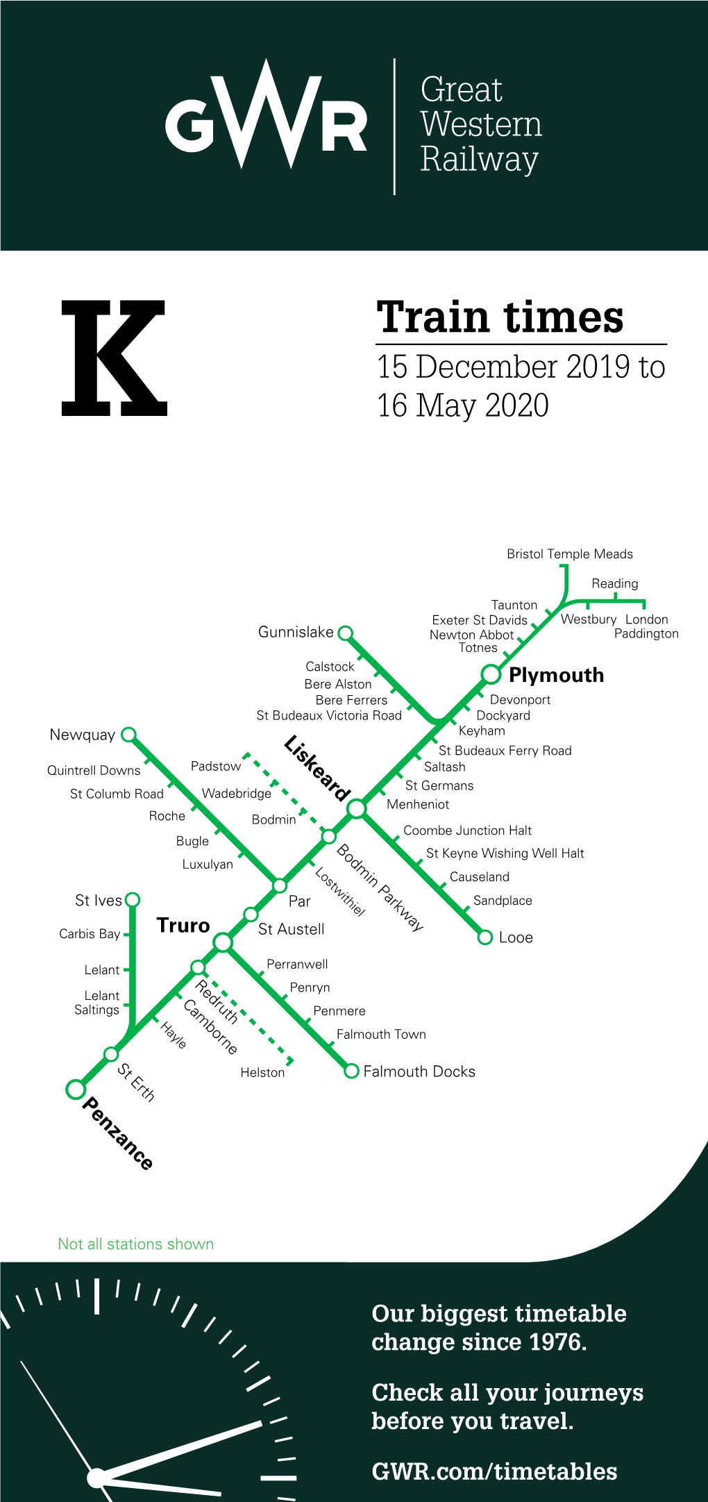 Cornwall Rail Timetable