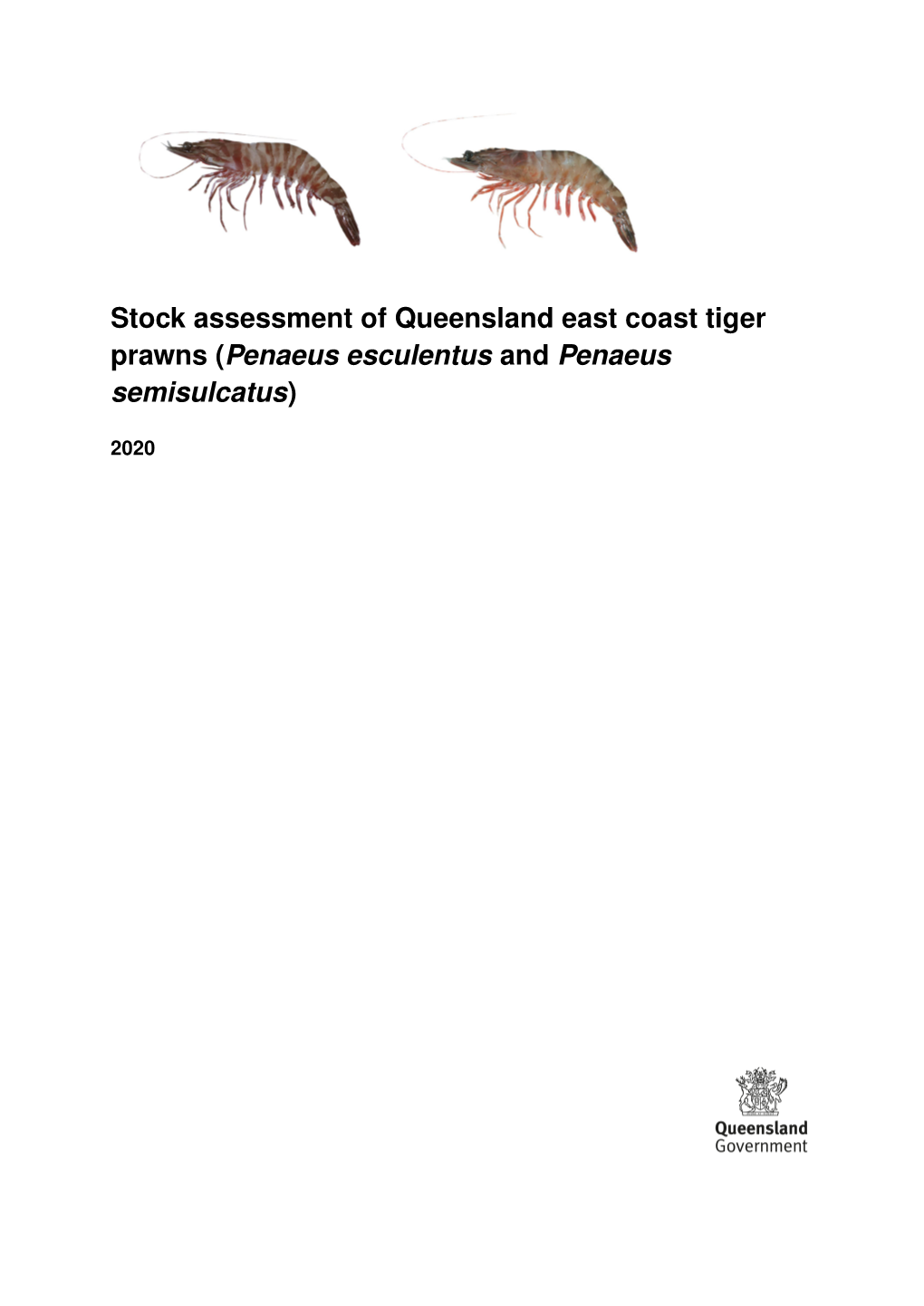 Stock Assessment of Queensland East Coast Tiger Prawns (Penaeus Esculentus and Penaeus Semisulcatus)