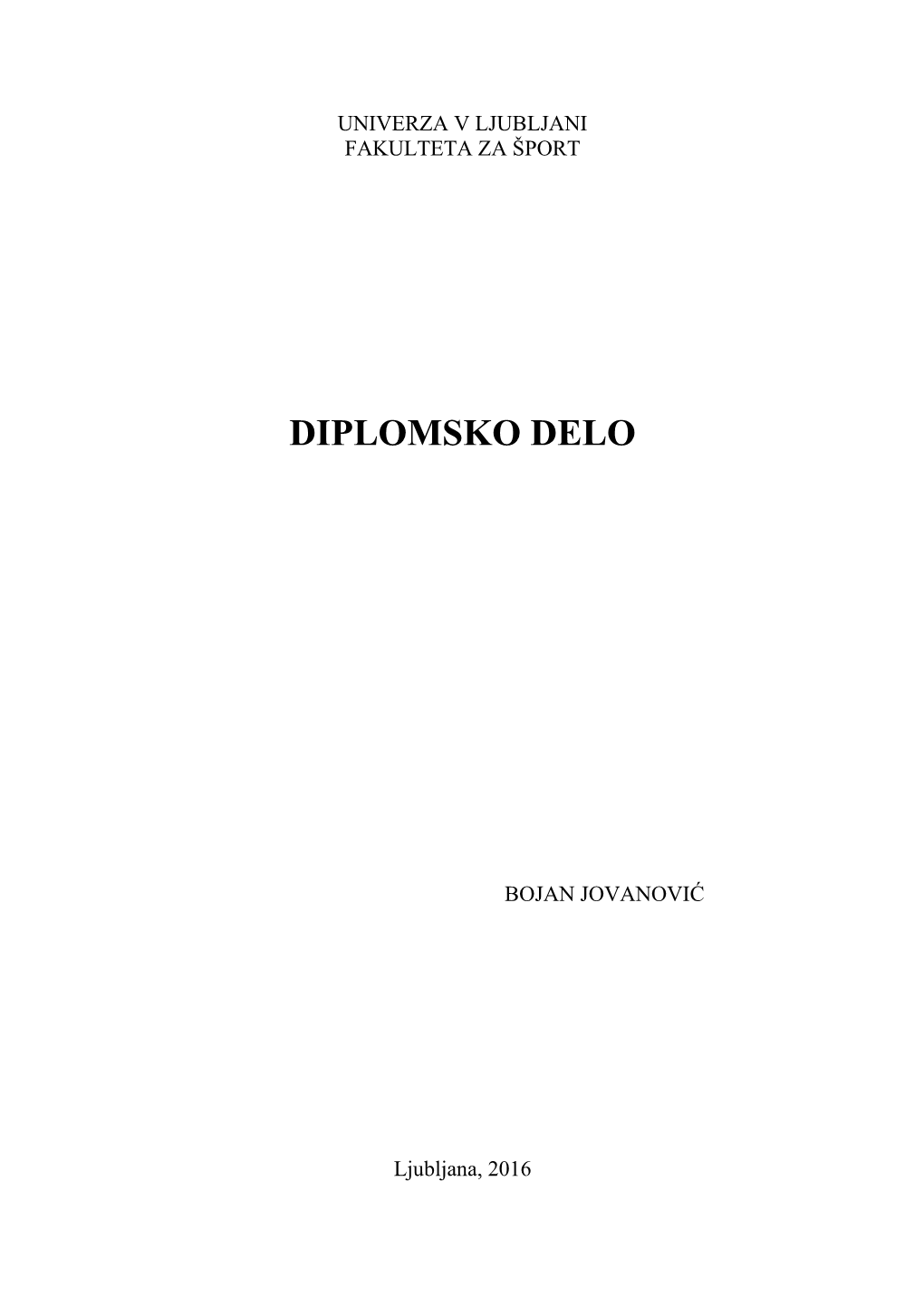 Diplomsko Delo