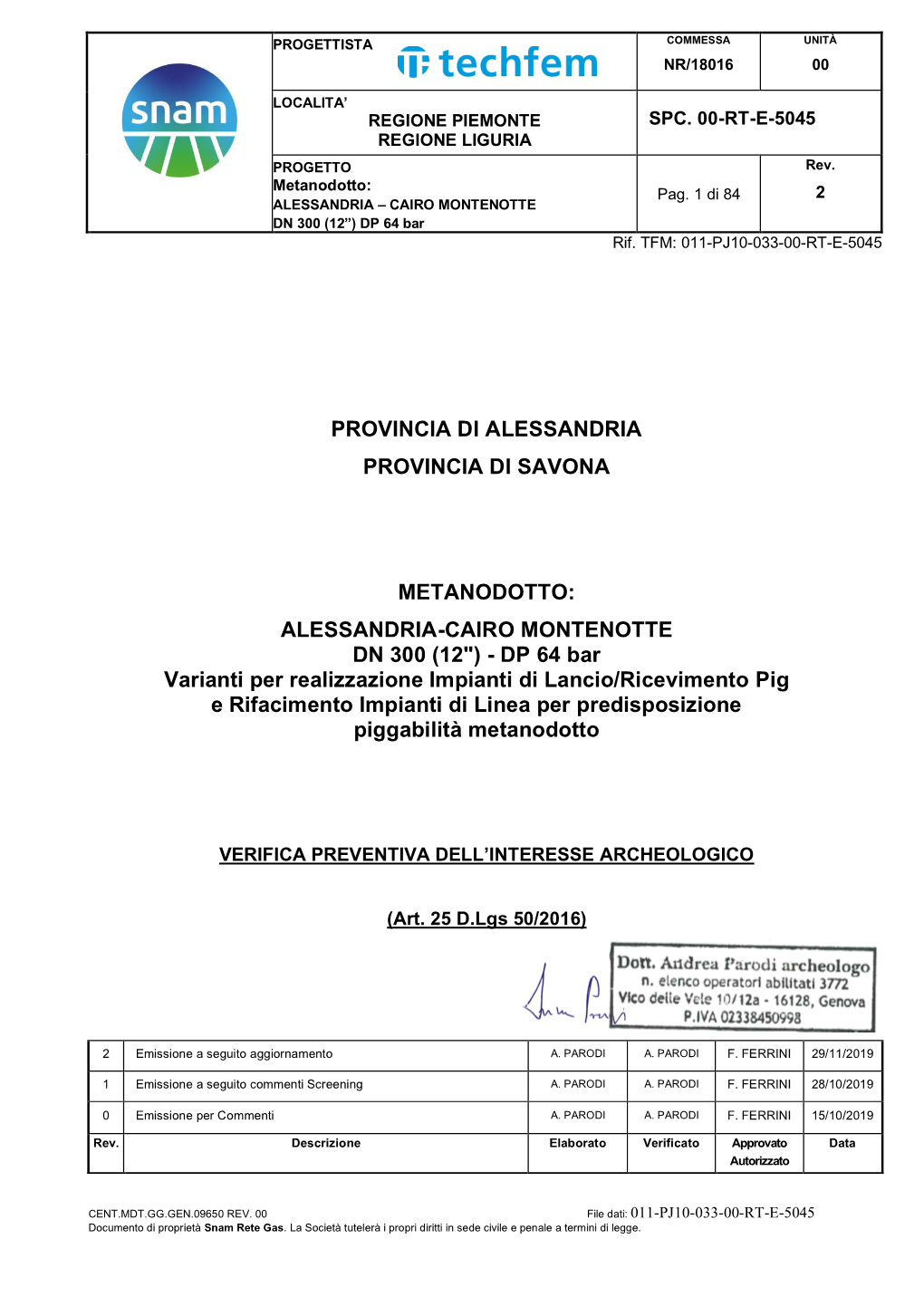 Relazione Geologica