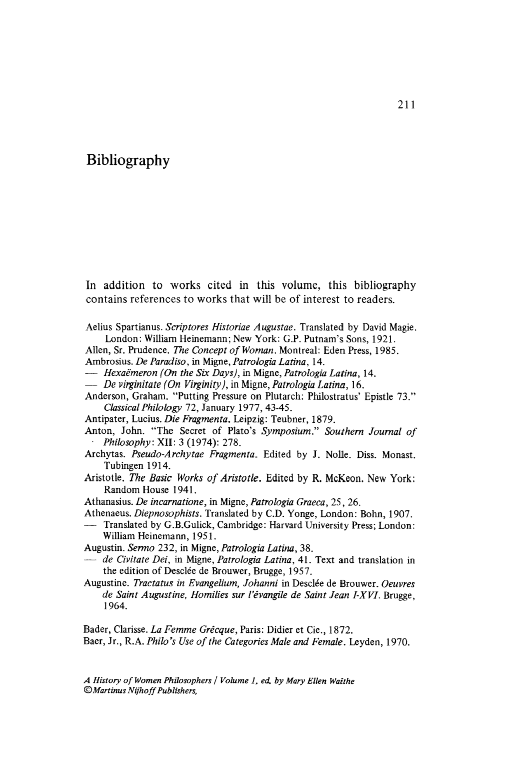 Bibliography