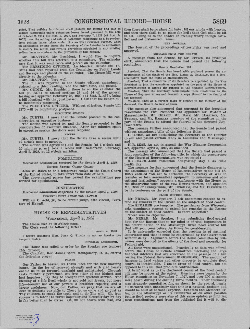 Congressional Record-House 5869