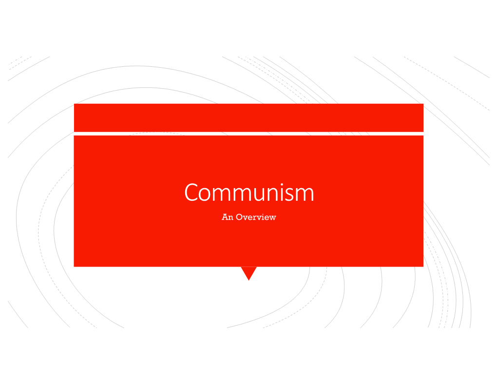 Communism Overview