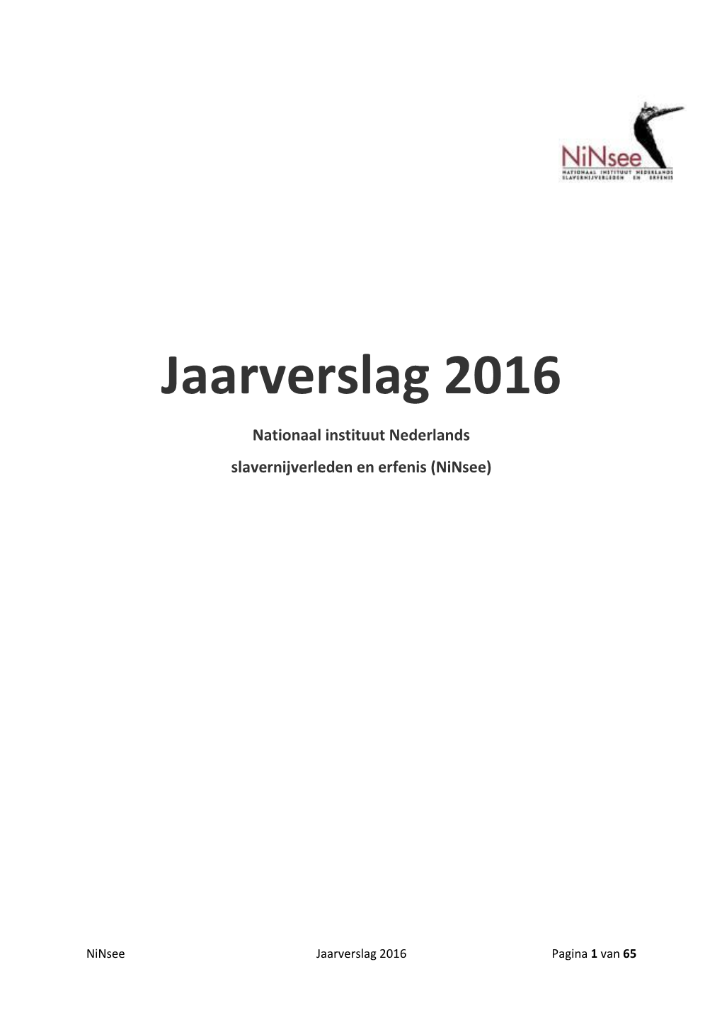 Jaarverslag 2016