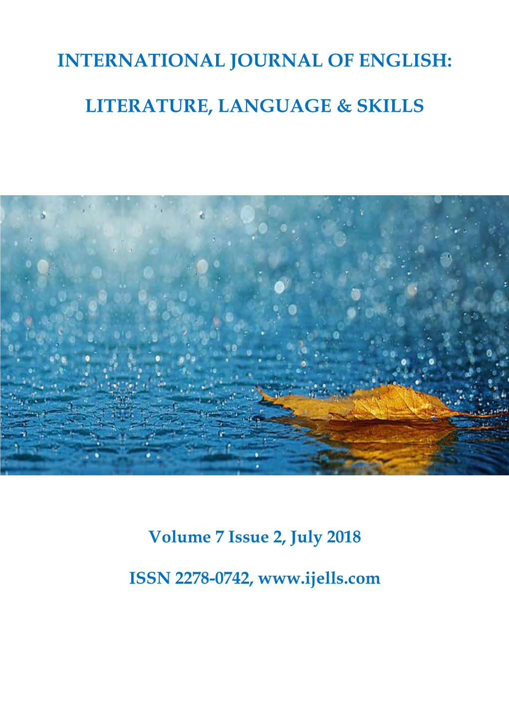 International Journal of English: Literature