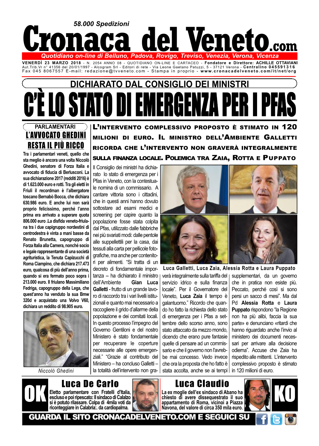 Cronaca Del Veneto Regione