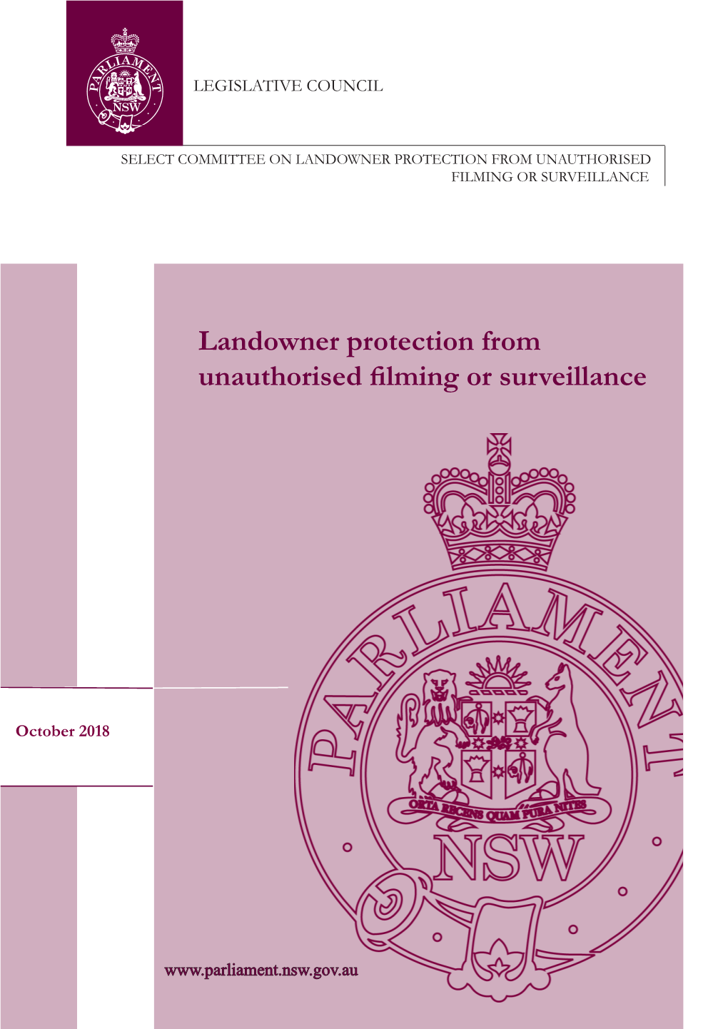 Landowner Protection from Unauthorised Filming Or Surveillance