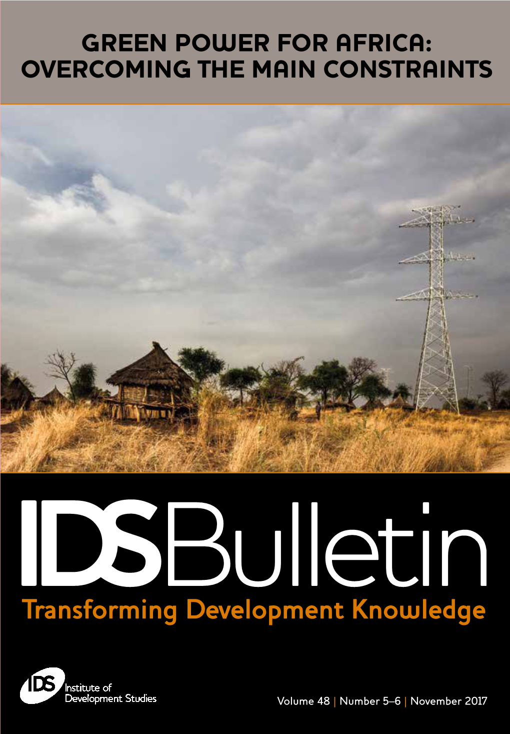 Green Power for Africa: Overcoming the Main Constraints OVERCOMING the MAIN CONSTRAINTS