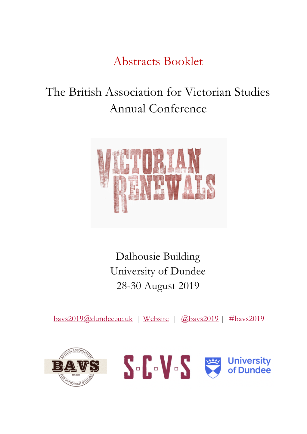 The British Association for Victorian Studies Annual Conference