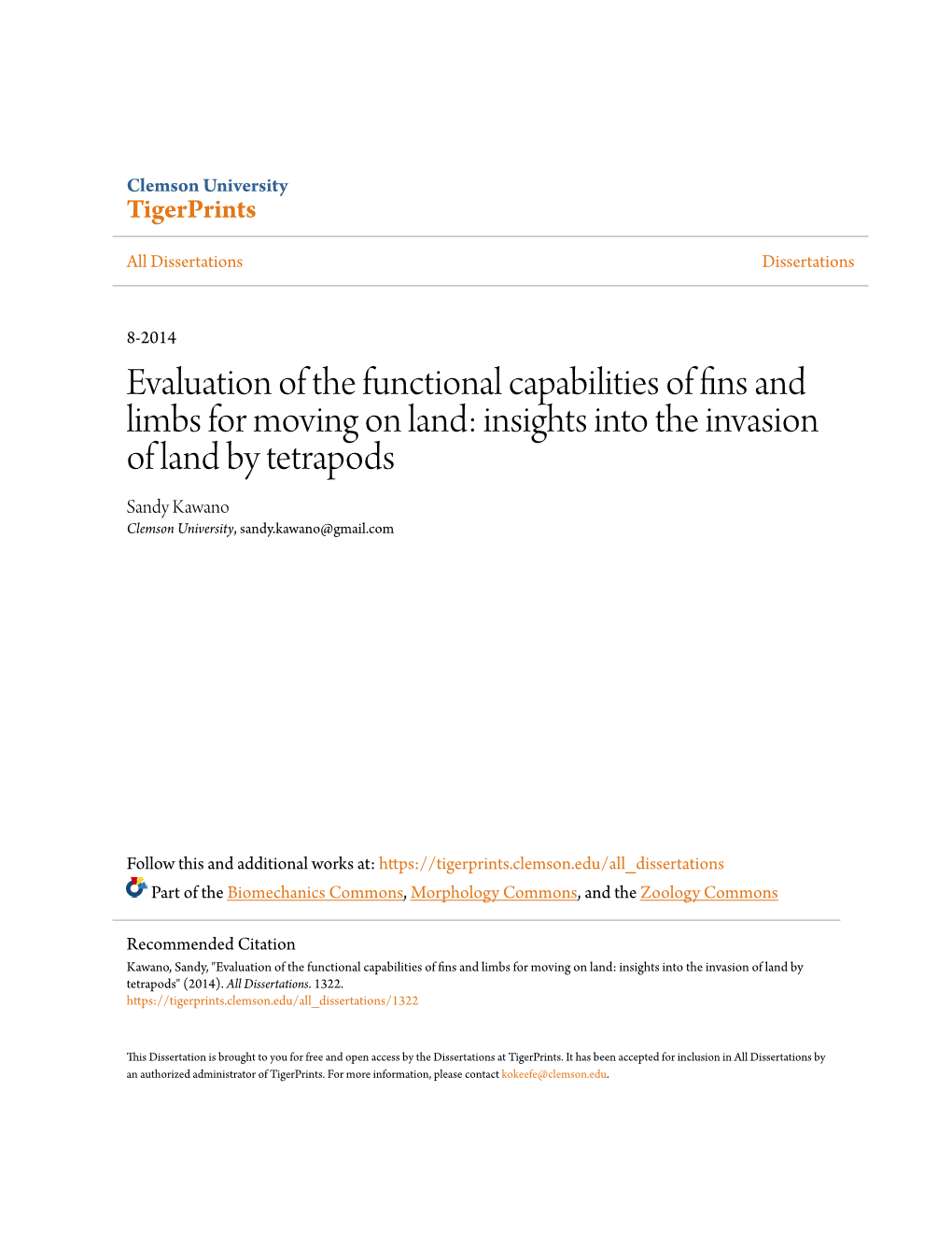 Evaluation of the Functional Capabilities of Fins and Limbs for Moving on Land: Insights Into the Invasion of Land by Tetrapods