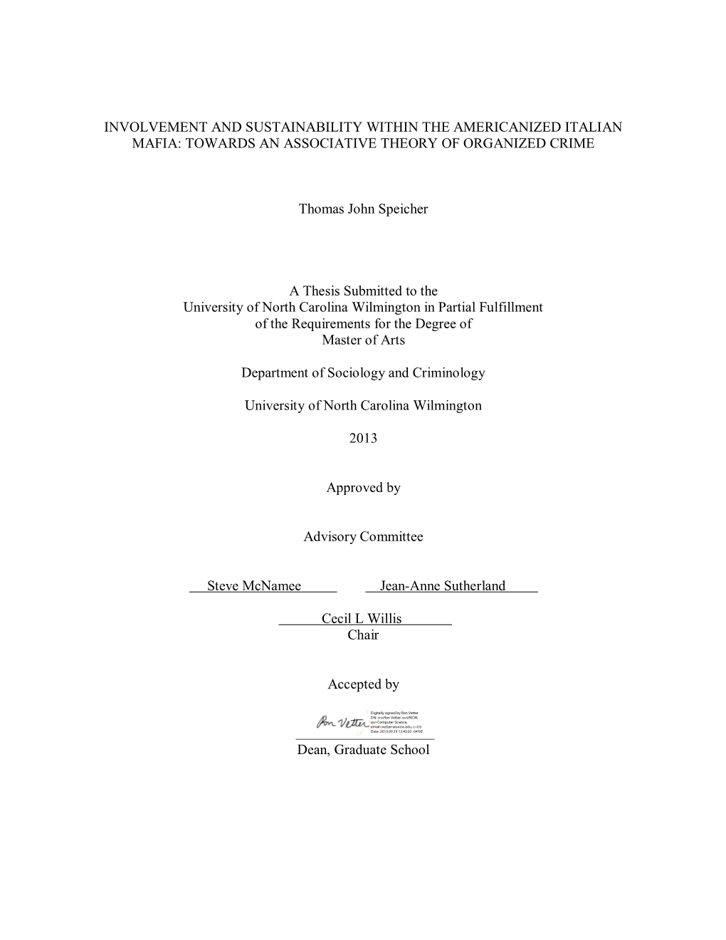 Involvement and Sustainability Within the Americanized Italian Mafia: Towards an Associative Theory of Organized Crime